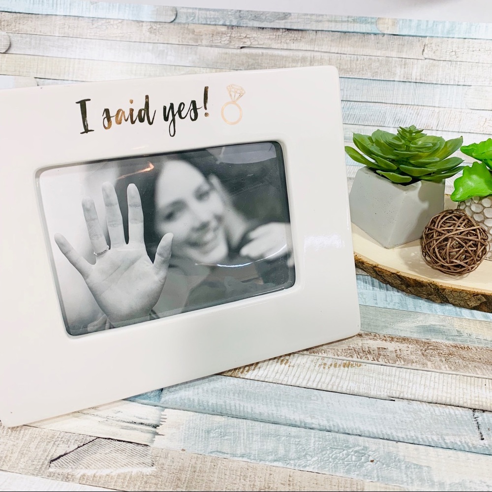 I Said Yes! Engagement Keepsake Photo Frame